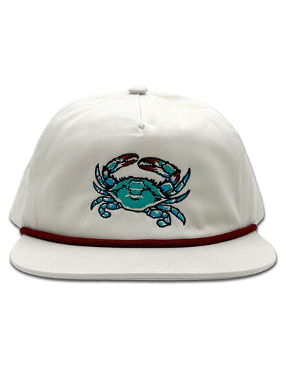 CHOPTANK SUPPLY CO. BLUE CRAB HAT, CREAM CREAM ONESZ