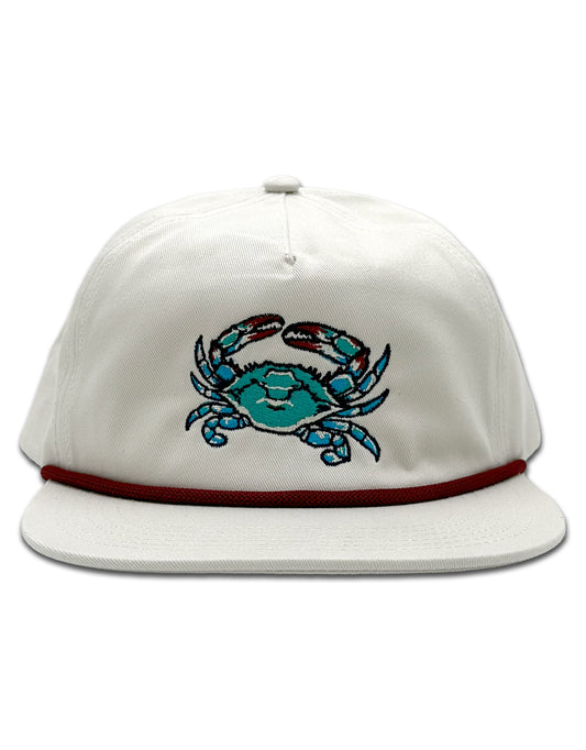 CHOPTANK SUPPLY CO. BLUE CRAB HAT, CREAM CREAM ONESZ