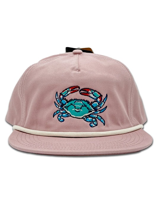 CHOPTANK SUPPLY CO. BLUE CRAB HAT, ROSE/CREAM ROSE CREAM ONESZ