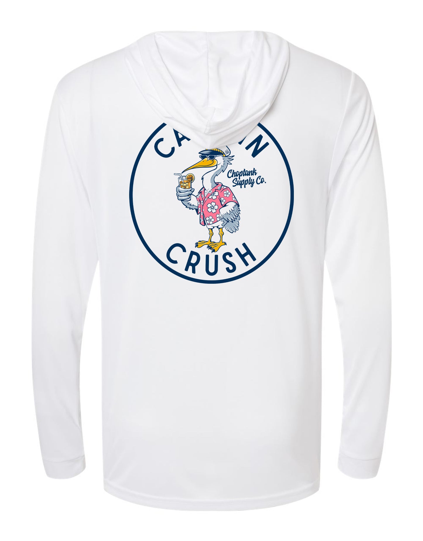 CAPTAIN CRUSH, ADULT LS HOODIE TEE