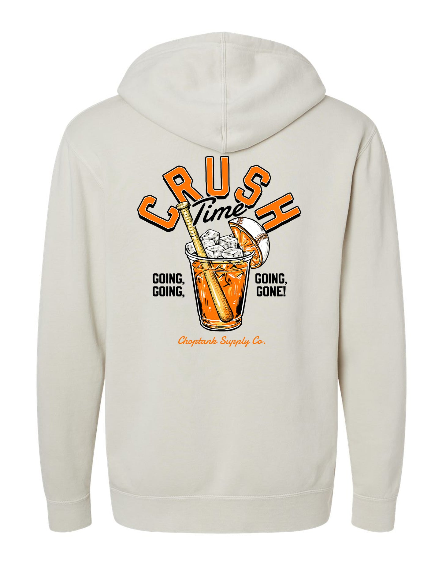 CRUSH TIME (BASEBALL), ADULT HOODIE