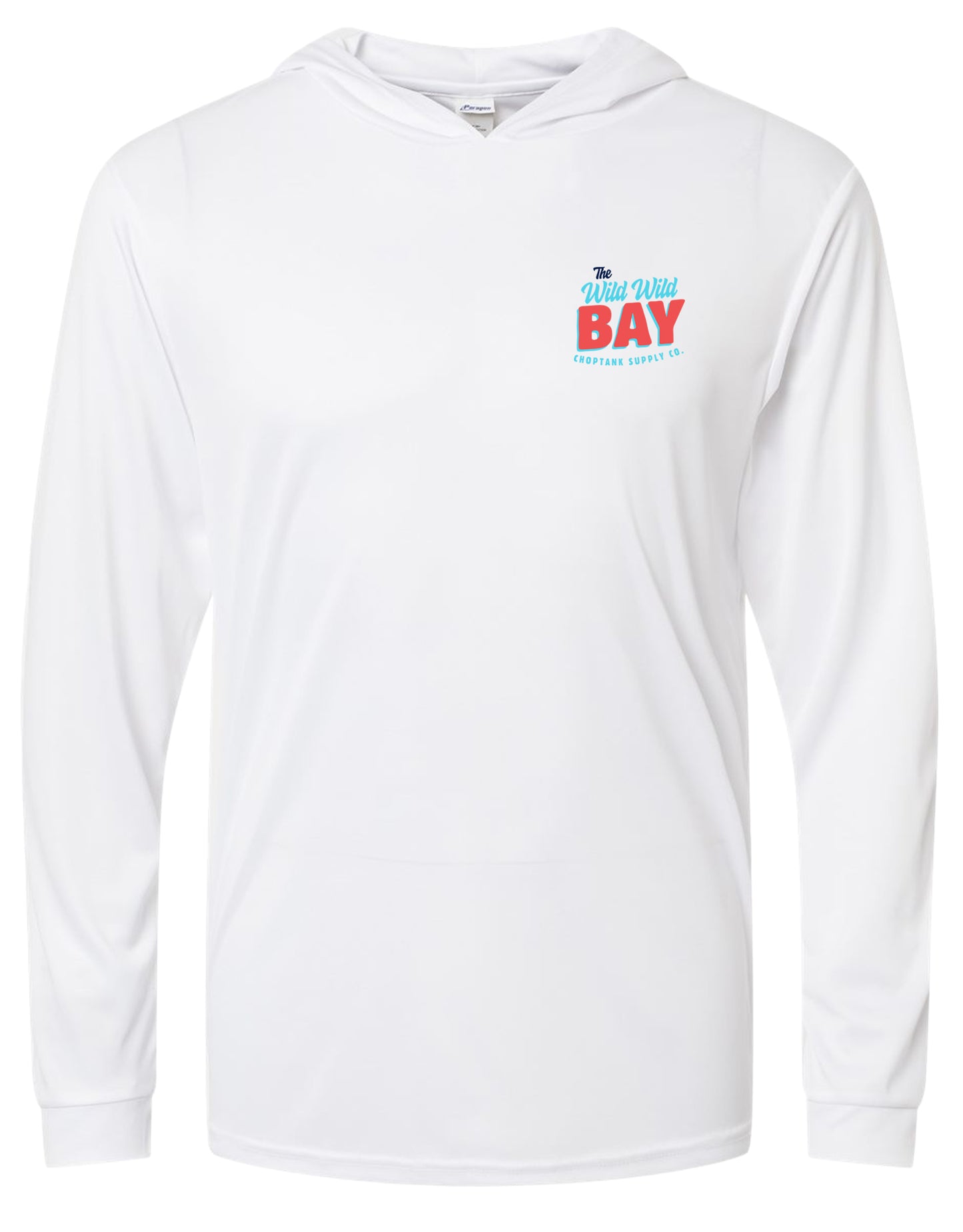 CHOPTANK SUPPLY CO. THE WILD, WILD BAY, ADULT LS HOODIE TEE