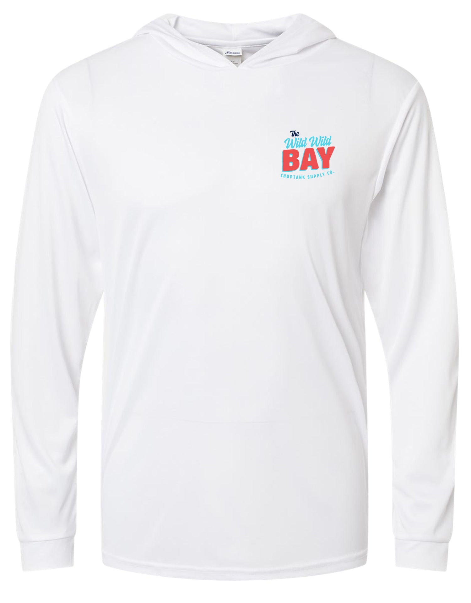 CHOPTANK SUPPLY CO. THE WILD, WILD BAY, ADULT LS HOODIE TEE
