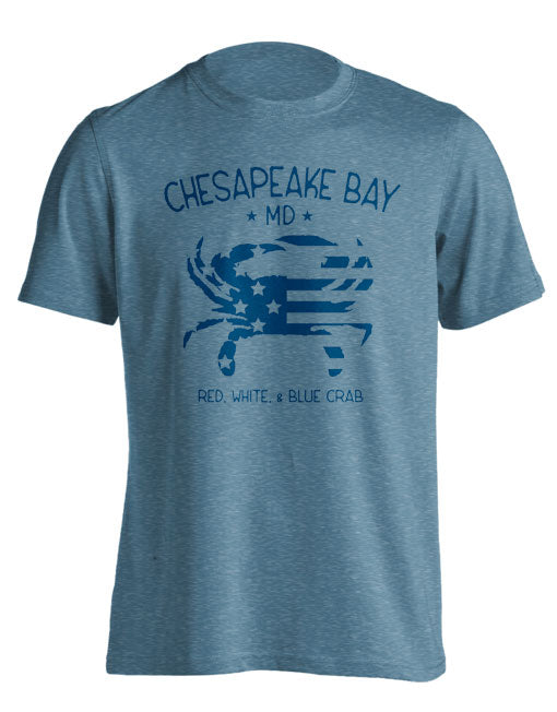 VINTAGE AMERICAN CRAB (BLUE INK)