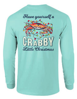 CRABBY LITTLE CHRISTMAS, ADULT LS (PRINTED TO ORDER)