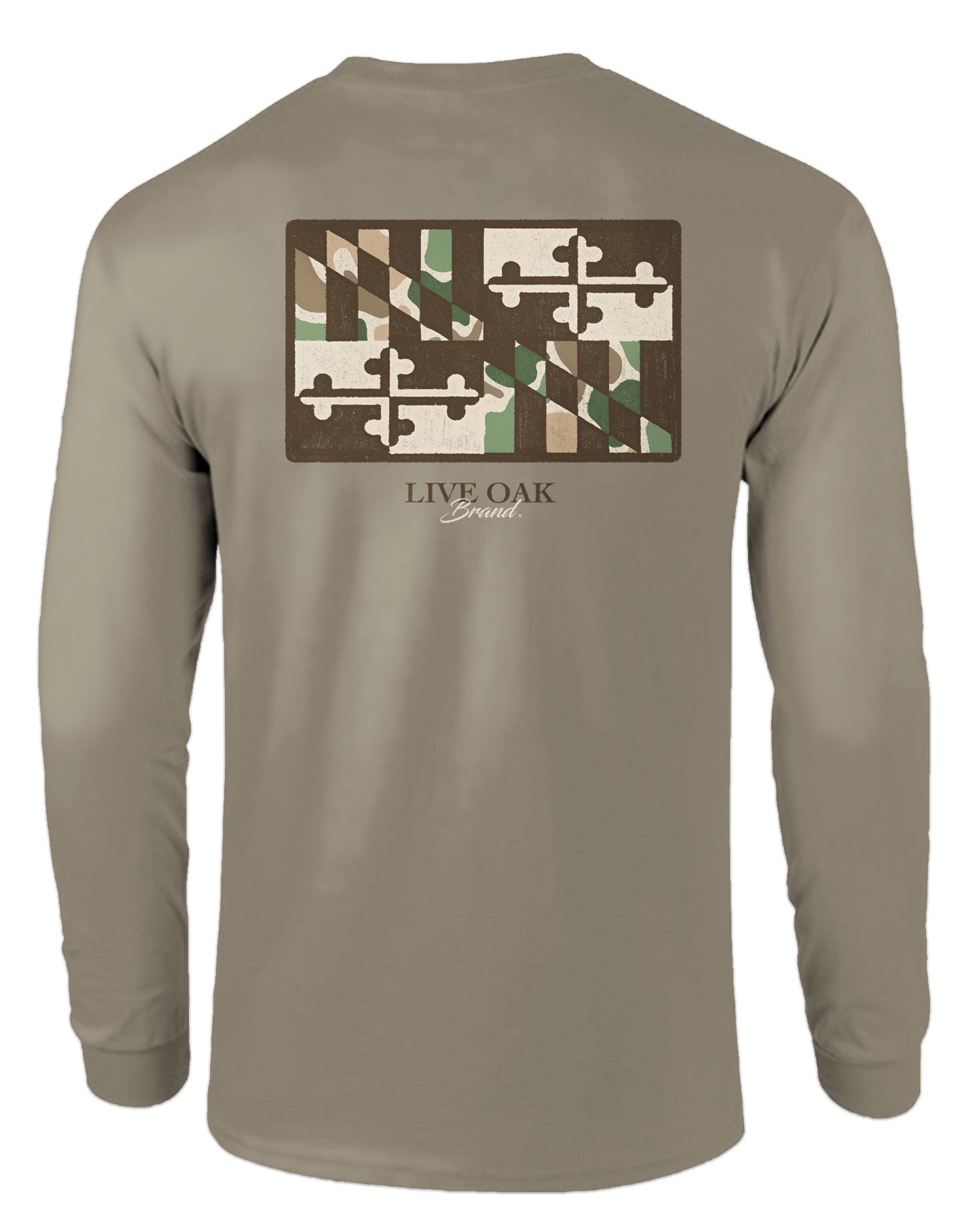 CAMO STATE FLAGS, MARYLAND, ADULT LS