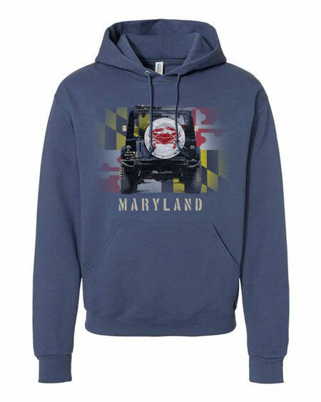 WHEEL COVER MARYLAND, ADULT HOODIE